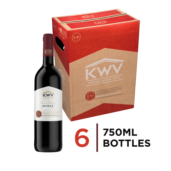 KWV Shiraz Wine 6 x 750ml