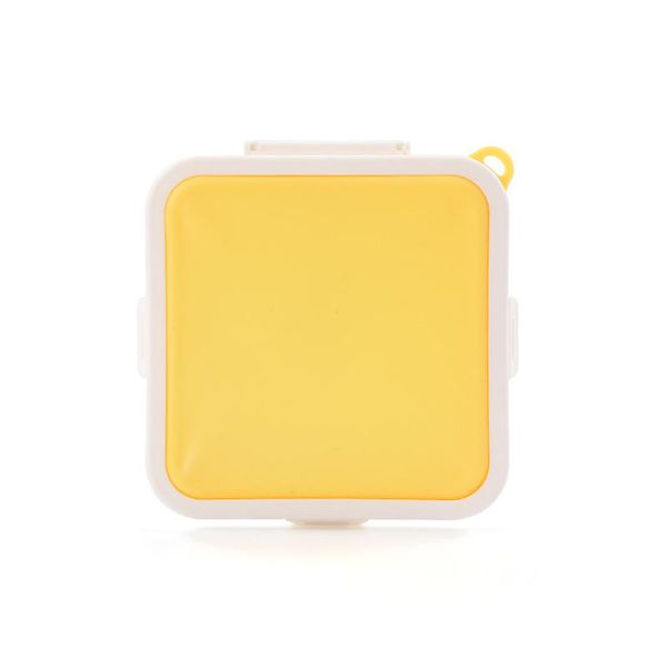 Silicone Sandwich Case Lunch Box - Yellow