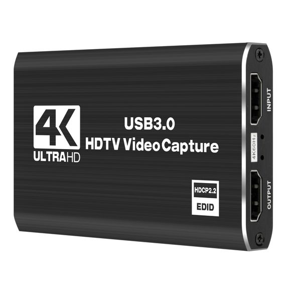 4K HDMI Video Capture Card, 1080P 60FPS, HDMI to USB 3.0 Portable