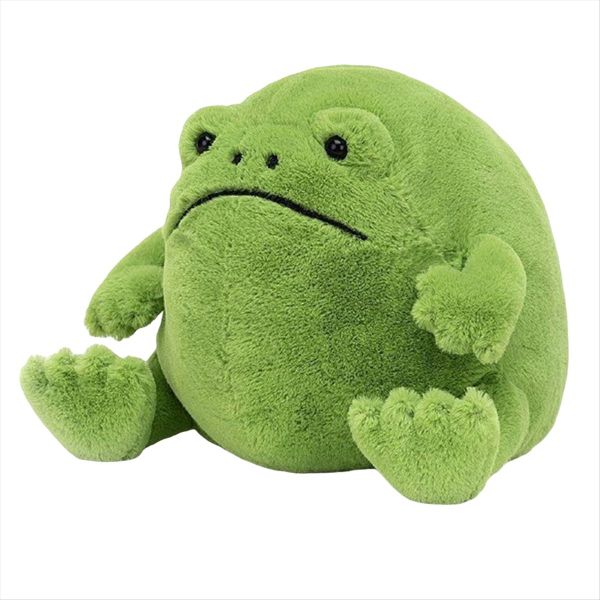 Cute Pillow Plush Frog Doll Cartoon Shape Big Eyes Green Frog