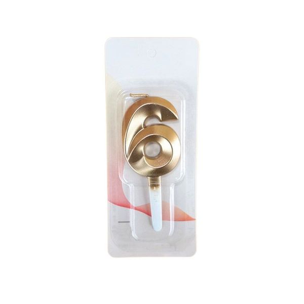 iKids Golden Birthday Candle - Number 6