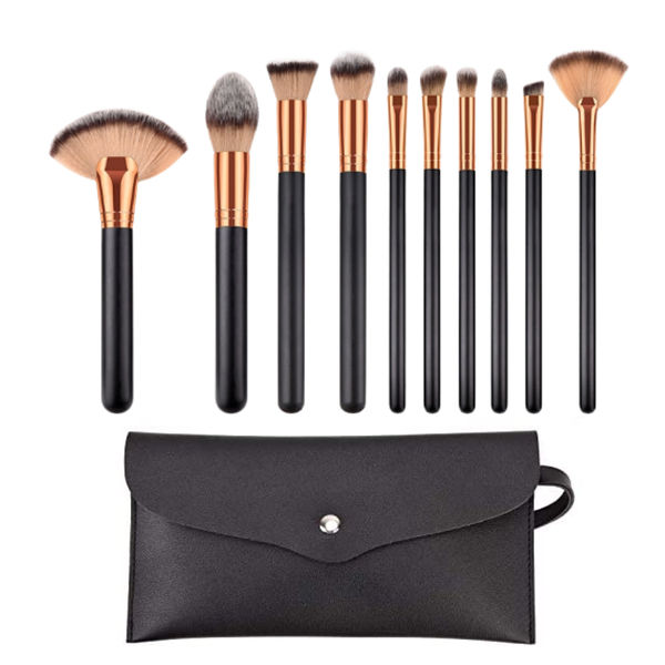 Kandy Rose 10 Pieces Synthetic Makeup Brushes