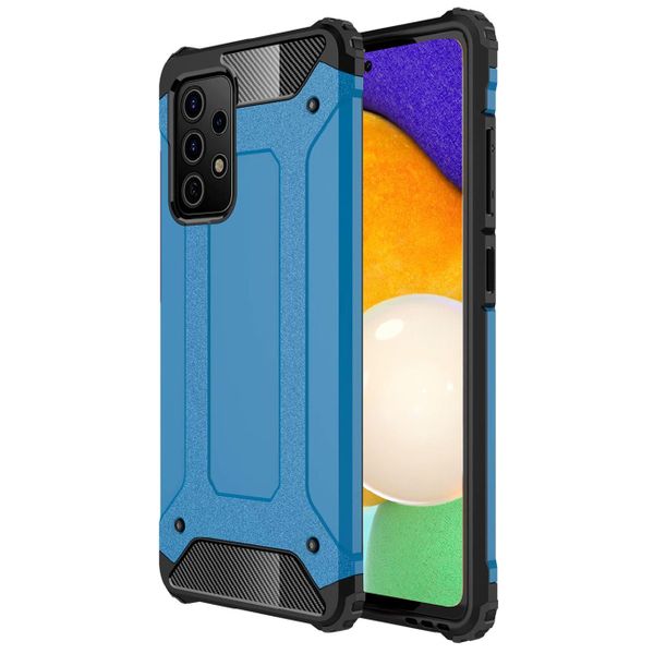 Hybrid Shockproof Case for Samsung Galaxy A52 (2021) - Blue