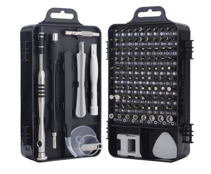 110 in 1 Precision Screwdriver Bits Set - Grey