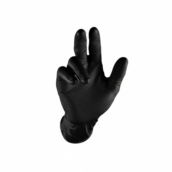 Grippaz Nitrile Disposable Gloves with Enhanced Grip - 6 Mil Thickness