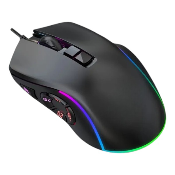 Black - Universal Ergonomic Gaming Mouse With RGB Lighting