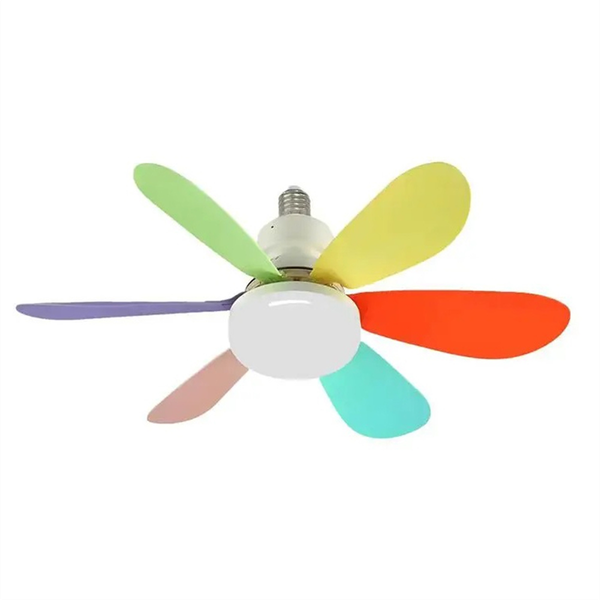 Ceiling Fans With Lights E27/26 Socket Screw Ceiling Fan Multicolor A