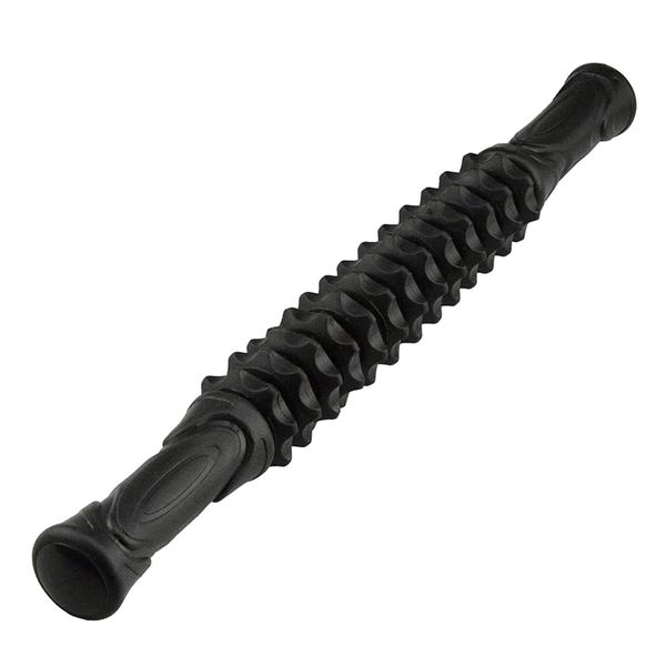 Gear Muscle Massage Roller Stick for Fitness &amp; Yoga - Black