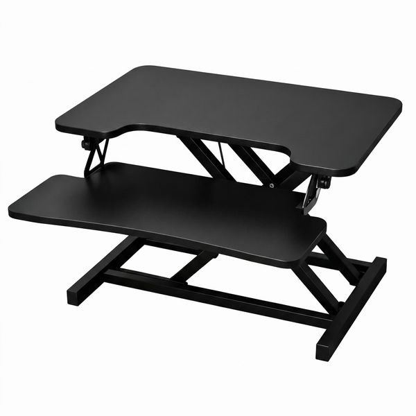 Gas Spring Standing Desk 65x40cm - No Assembly Height Adjustable Desk Riser