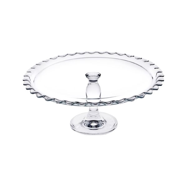 Cake Stand Footed 37x12.6cm Glass Maxi Patisserie 96804