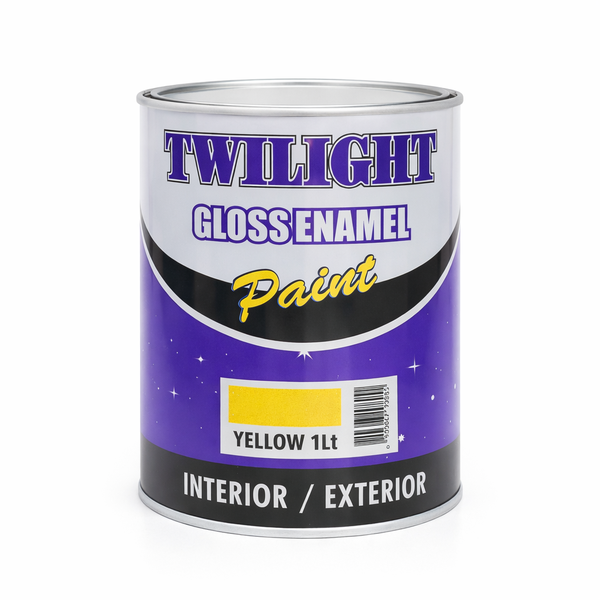 Africa Paints Twilight Gloss Enamel Paint Yellow Interior &amp; Exterior 1L