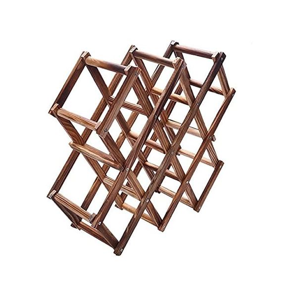 10 Bottle Holder Wine Wooden Rack WR-88