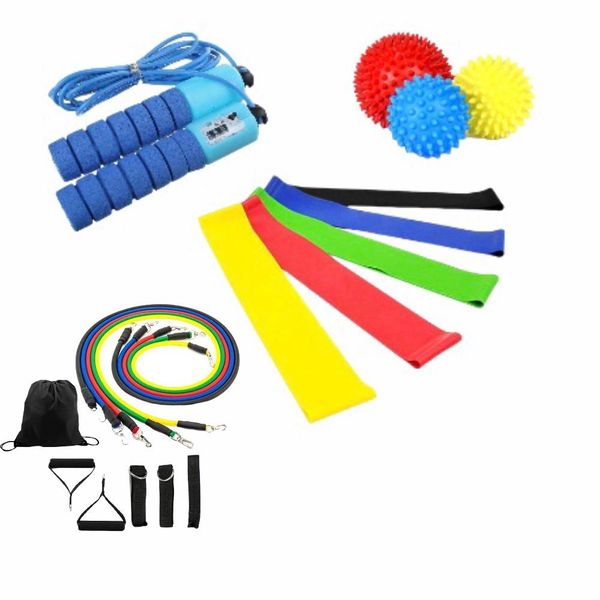 Resistance Bands&amp; Rubber Resistance Bands&amp;&amp; Massage Balls&amp; Skipping Rope