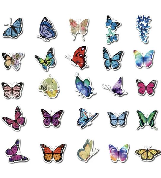 50 Piece Butterfly stickers