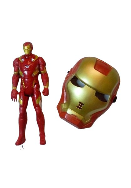 Iron Man Figurine with Mask Combo