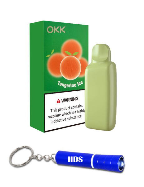 OKK 5000 Puff 35mg Replacement Cartridge - Tangerine Ice with HDS Torch