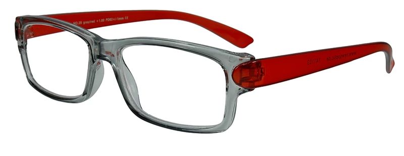 News Optic Reading Glasses - No 29 Grey/Red Range