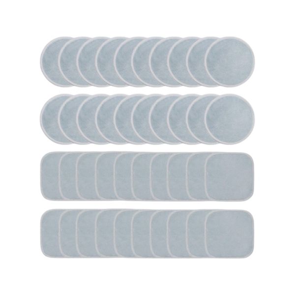 30 Piece - Velvet Soft Reusable Makeup Remover Pads With Dual Shapes