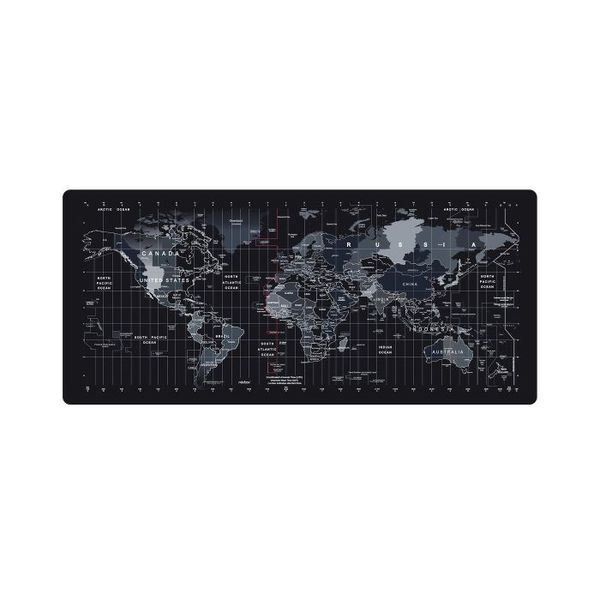 Extended Anti-Slip Mouse Mat - World Map Design