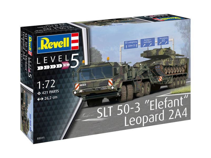 Revell 1/72 SLT 50-3 "Elefant" &amp; Leopard 2A4 Plastic Model Kits