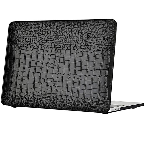 Toughshell - Laptop Case with Black Leather Feel - Macbook Air M2 2022