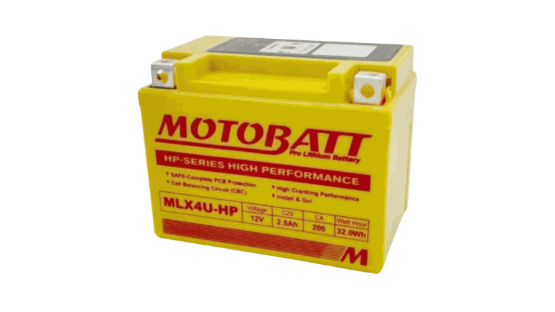 MOTOBATT Motorcycle Battery MLX4U-HP