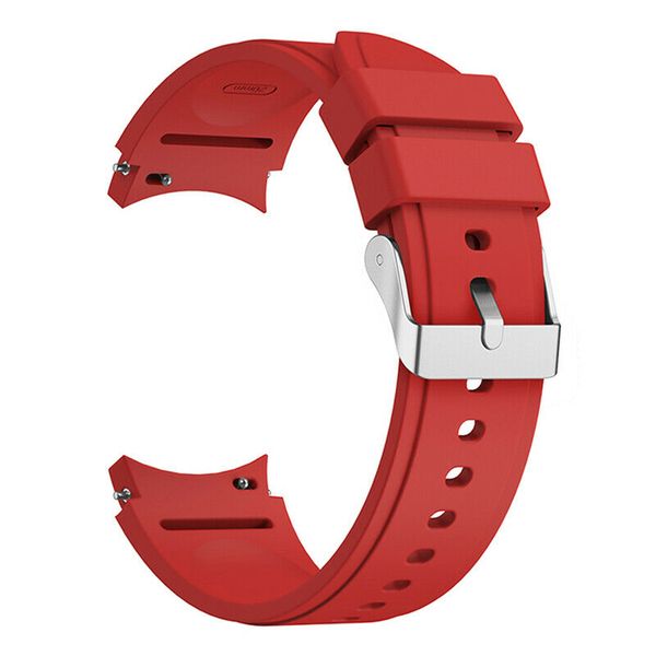Silicone Watch Band Compatible with Samsung Galaxy Watch 4/5/6/7/7FE - Red