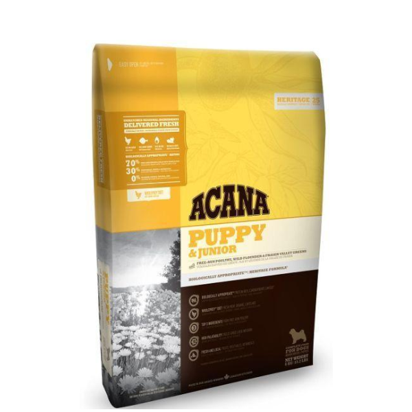 Acana Heritage Puppy &amp; Junior Dog Food (17kg)