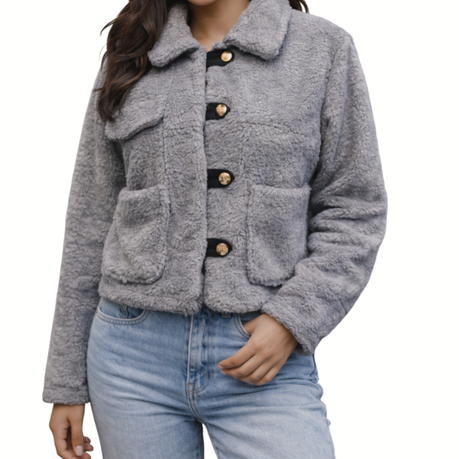 Missy Missi Elegant Fleece Teddy Jacket