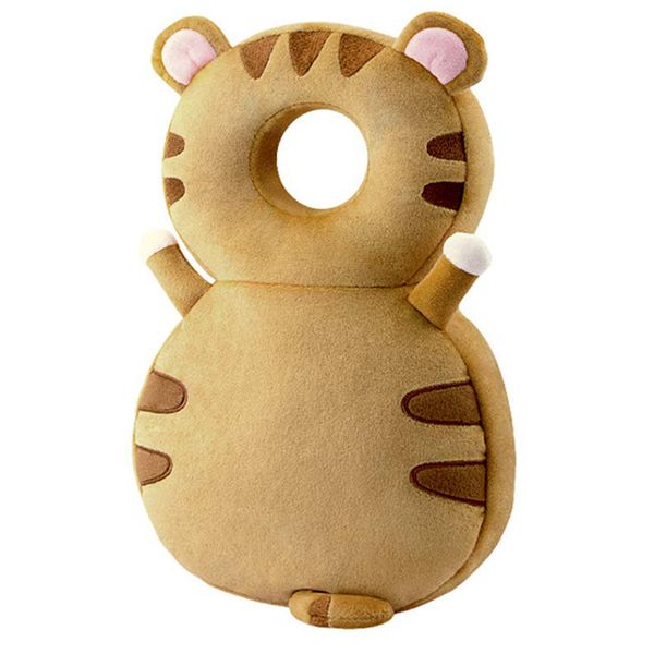 Baby Head Protection Pillow,Adjustable,0-3 Years,Tigers,Brown