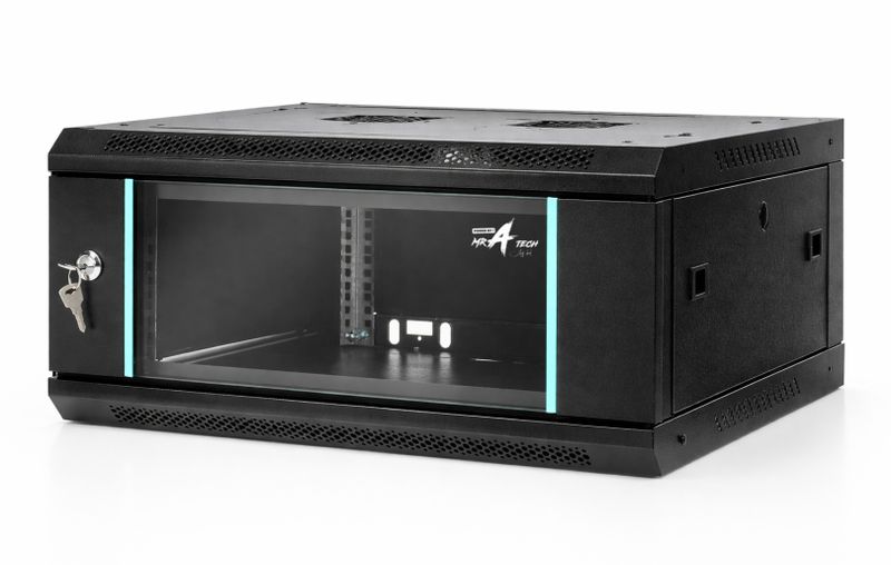4U Wall Mount Cabinet For CCTV DVR Systems, Small Servers, Routers,Switches