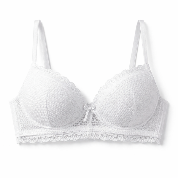 Women's Lace Push-Up Bra - White
