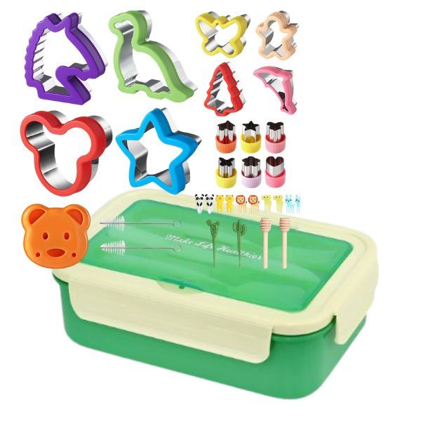 Bento Lunch Box &amp; Accessory Kit for Kids - 32 Pieces