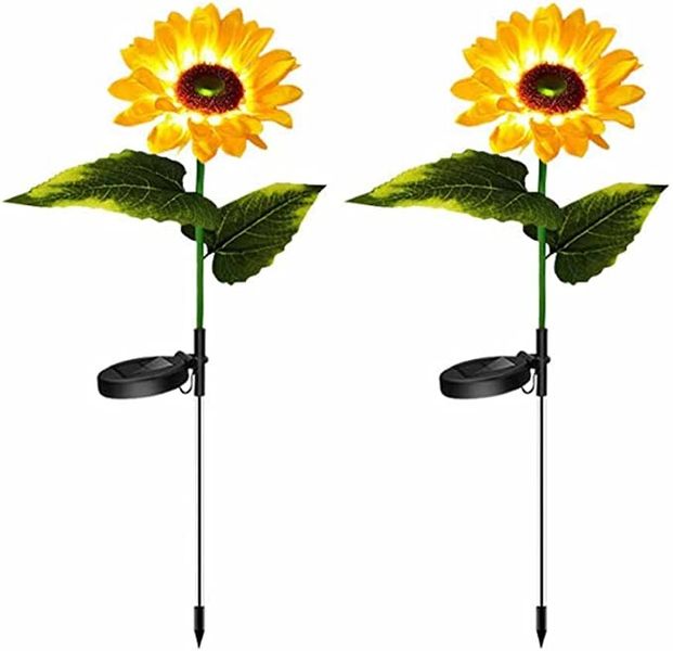 2pcs Solar Sunflower