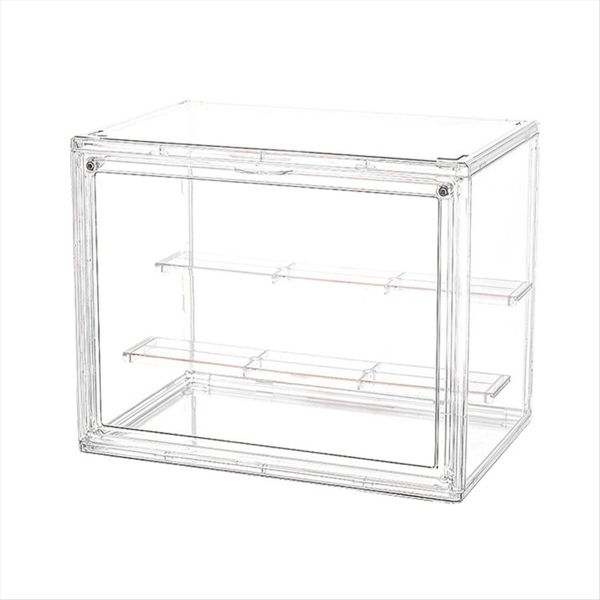 1-PCS Acrylic Three-Layer Display Rack, Dustproof Ladder-Style Storage for