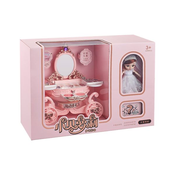 My First Makeup Kit for Girls! Pretend Play Cosmetic Set with Lip Gloss