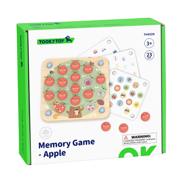 TookyToy Apple Memory Game with Activity Cards