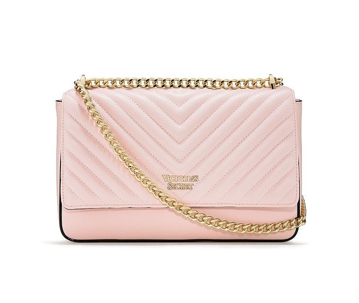 Victoria's Secret - Pebbled V-Quilt Bond Street Shoulder Bag (Pink)