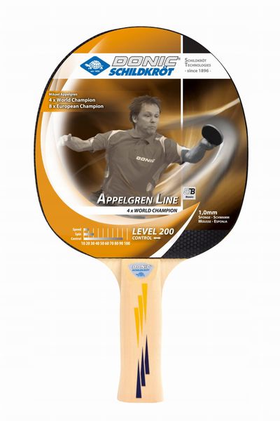 Donic-Schildkrot Appelgren 200 Table Tennis Bat