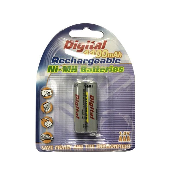 Vanson AAA 1100mah Rechargeable NI-MH Batteries - 2 Pack