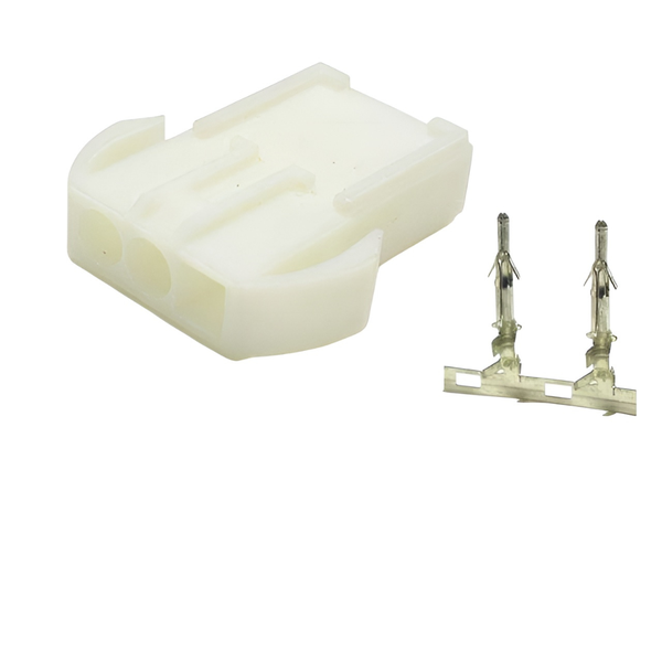 XY138-03M: 4.5mm 3-Way EL In-line Male Connector w/ Release-Lock