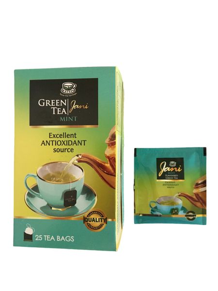 Jani Green Tea Mint Excellent Antioxidant Source Tea Bags 25's