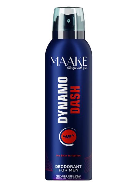 MAAKE Dynamo Dash Deodorant Spray for Men 200ml Can Perfumed Body Spray