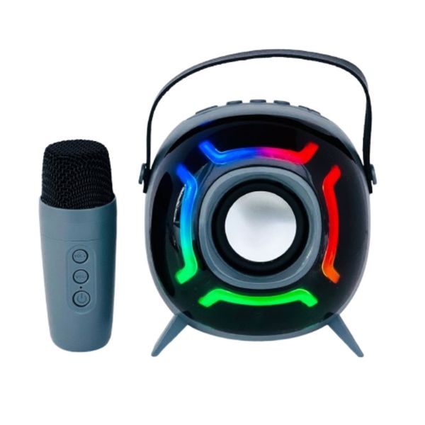 ZQS1221W Portable Bluetooth Karaoke Speaker,Unique Singing Machine - Grey