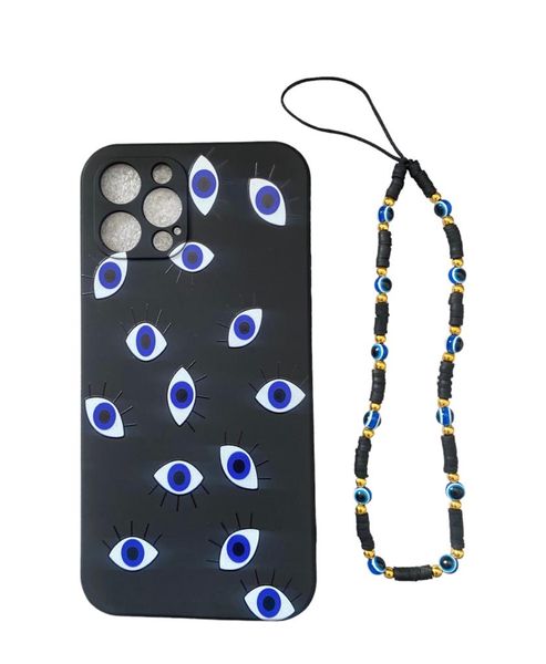 Evil Eye Phone Case with Lanyard for iPhone 12 Pro
