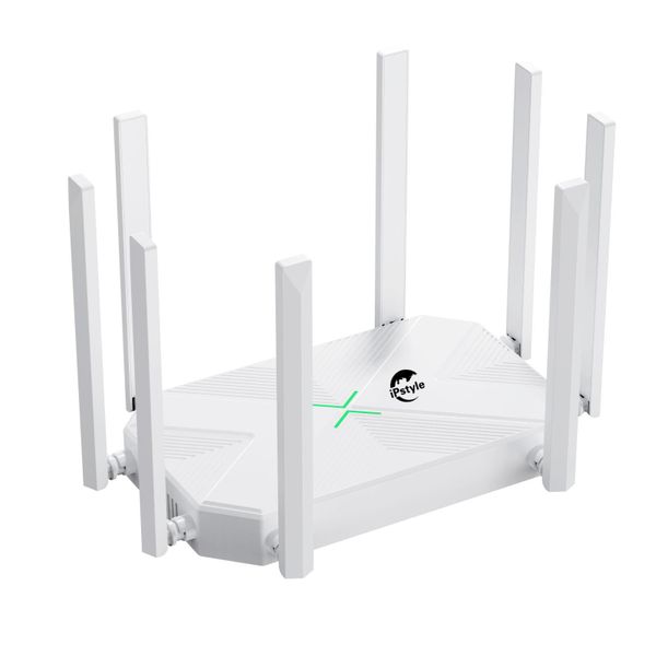 IPSTYLE Router Dual-Band Wi-Fi Router 8 Antenna 1200M Wireless Router