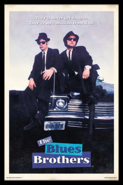 The Blues Borthers - Poster with Black Frame