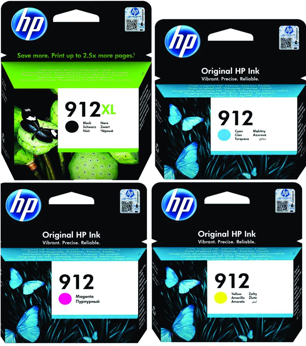 HP 912xl Black & HP 912 Cyan, Magenta, Yellow Combo Pack | Shop Today. Get  it Tomorrow!