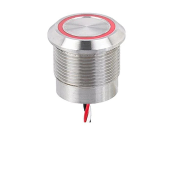 AVPC22F-L1SCB12/OWL50 - 22mm Latching Capacitive Switch, Blue LED, 12V