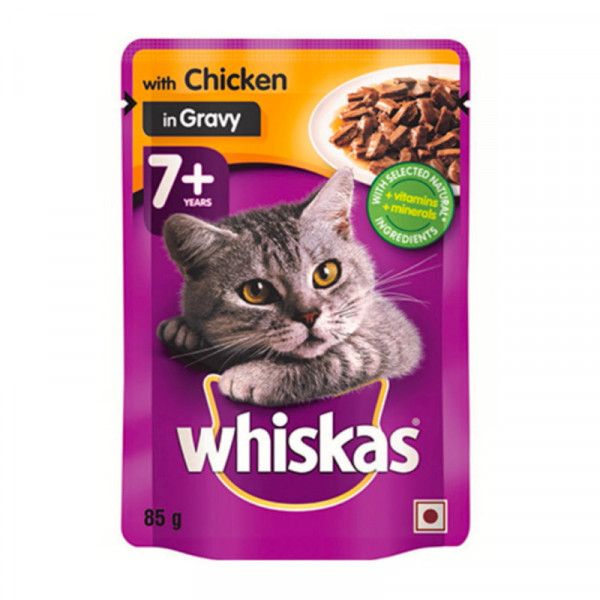 Bulk Pack 48 x Whiskas Cat Food Pouch 85G Chicken In Gravy